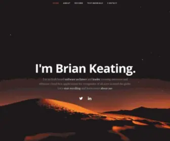 Briankeating.net(Brian Keating) Screenshot