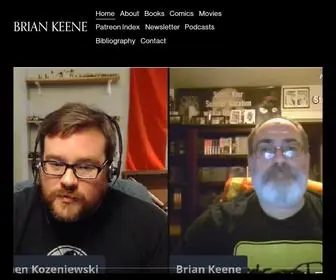 Briankeene.com(BRIAN KEENE) Screenshot