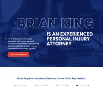Briankinglawfirm.com(His field of expertise) Screenshot