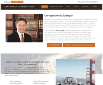 Brianlarsenlawoffices.com(Law Offices of Brian Larsen) Screenshot