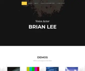 Brianlee.com(Voice Actor) Screenshot