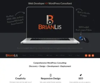 Brianlis.com(WordPress Consultant) Screenshot