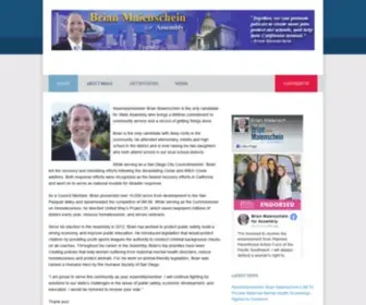 Brianmaienschein.com(Assemblyman Brian Maienschein) Screenshot