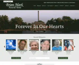 Brianmarkfh.com(Brian Mark Funeral Home) Screenshot