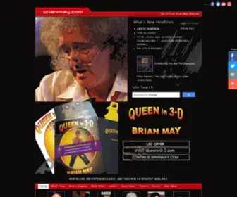 Brianmay.com(The official Brian May website) Screenshot