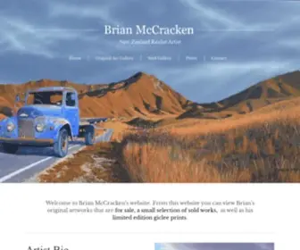 Brianmccracken.co.nz(New Zealand artist Brian McCracken) Screenshot
