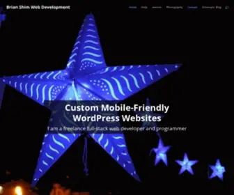 Brianshim.com(Full Custom WordPress and Mobile Sites) Screenshot