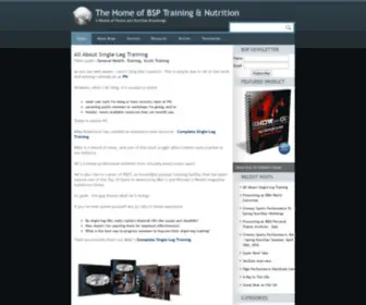 Brianstpierretraining.com(The Home of BSP Training & Nutrition) Screenshot