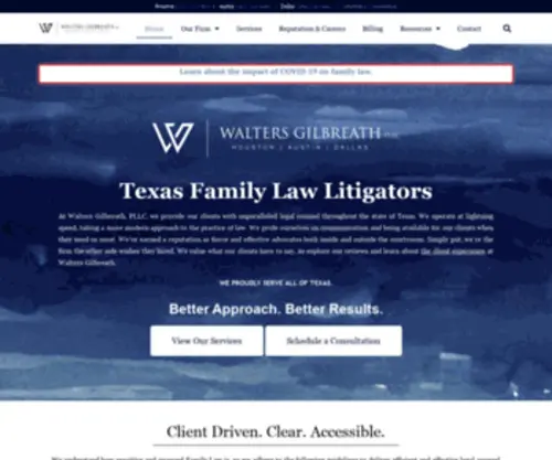 Brianwalterslawfirm.com(Walters Gilbreath) Screenshot