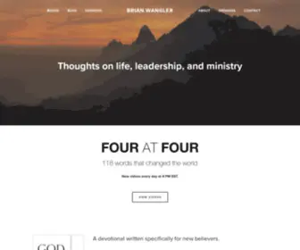 Brianwangler.com(Brian Wangler) Screenshot