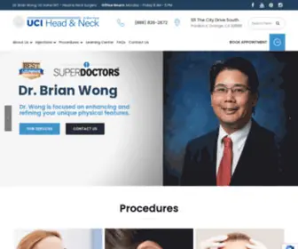 Brianwongmd.com(ENT Doctor) Screenshot