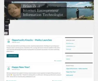 Brianzens.com(Internet Entrepreneur) Screenshot