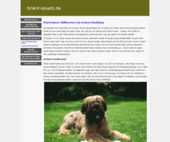 Briard-Spuetz.de(Briard Spuetz: Mein Blog über Hunde und vieles mehr) Screenshot