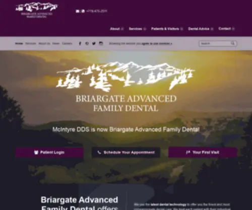 Briargateadvancedfamilydental.com(Best Colorado Springs Dentist) Screenshot