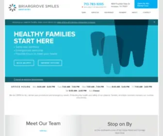 Briargrovesmilesdentistry.com(Dentist Office in Houston) Screenshot