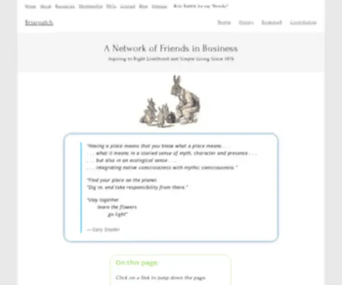 Briarpatch.net(A Network of Friends in Business) Screenshot