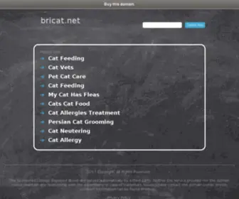 Bricat.net(Британский короткошерстный кот Брикет) Screenshot