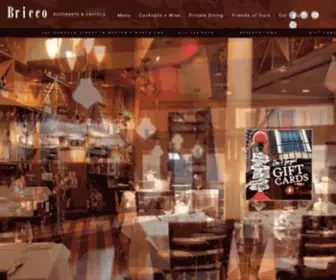 Bricco.com(Bricco Ristorante and Enoteca) Screenshot