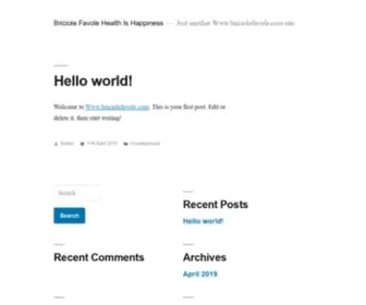 Briciolefavole.com(Just another site) Screenshot