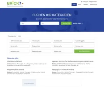 Brick7.de(Germany Jobs Suchmaschine) Screenshot