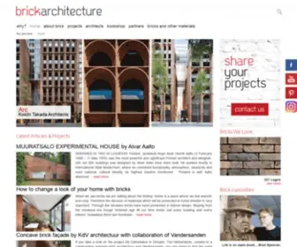 Brickarchitecture.com(We believe brick) Screenshot