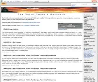 Brickboard.com(The Volvo Resource) Screenshot