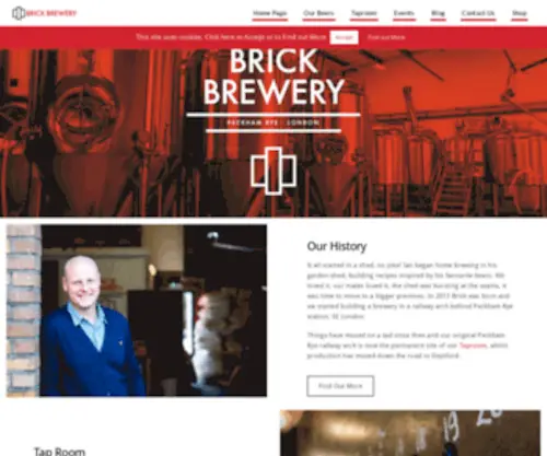 Brickbrewery.co.uk(Craft beer microbrewery in Peckham) Screenshot