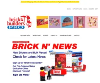Brickbuilderspro.com(Custom Lego Instructions Pieces Sets and Kits Brickbuilderspro) Screenshot