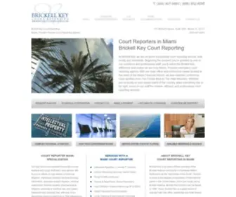 Brickellcourtreporting.com(Brickell Key Court Reporting) Screenshot