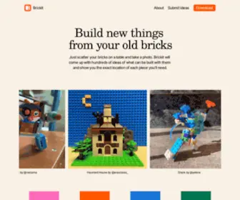 Brickit.app(Build new things from your good old bricks) Screenshot