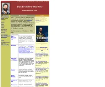 Bricklin.com(Dan Bricklin) Screenshot