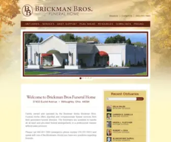 Brickmanbros.com(Brickman Bros. Funeral Home) Screenshot