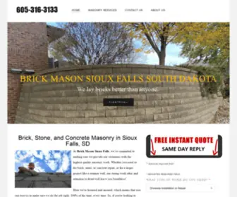 Brickmasonsiouxfalls.com(Brick Mason) Screenshot