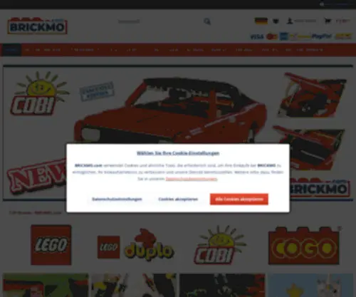 Brickmo.com(LEGO und Noppenstein Online) Screenshot