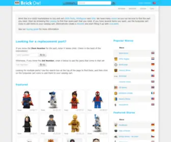 Brickowl.com(Brick Owl) Screenshot
