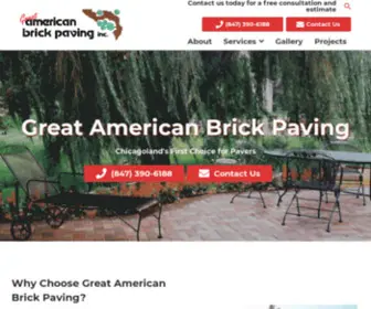 Brickpaver.com(Great American Brick Paving) Screenshot