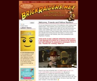 Brickraiders.net(Detailed guides for LEGO Indiana Jones) Screenshot