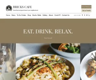 Brickscafe.com(Bricks Cafe Casual Dining Restaurant and Bar Brentwood TN) Screenshot
