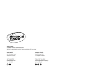Brickshaus.com(Multidisciplinary Creative Studio) Screenshot