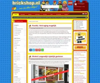 Brickshop.nl(LEGO en DUPLO koop je bij BRICKshop Holland) Screenshot