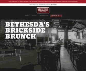 Bricksidebethesda.com(Brickside Food & Drinks) Screenshot