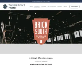 Bricksouthmaine.com(Thompson's Point) Screenshot