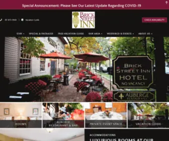 Brickstreetinn.com(The Brick Street Inn) Screenshot