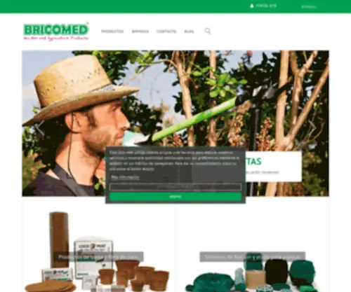 Bricomed.es(Proveedor de productos para jardinería) Screenshot