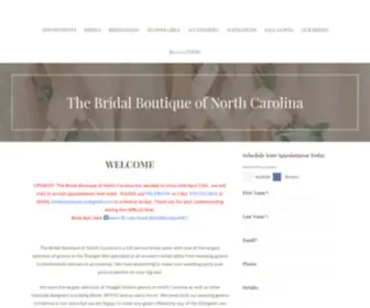 Bridalboutiquenc.com(The Bridal Boutique of North Carolina) Screenshot