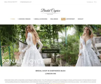 Bridalcaprice.co.uk(Bridal Wedding Dresses Boutique) Screenshot