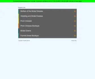 Bridaldresstoronto.com(Wedding dresses Toronto area shop Home page Wedding) Screenshot