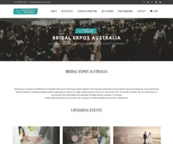 Bridalexpos.com.au(Bridal Expos Australia) Screenshot