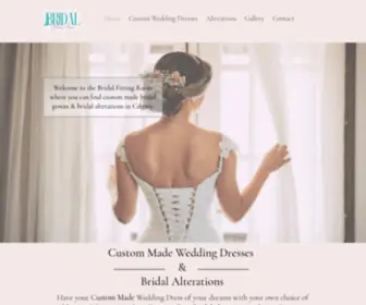 Bridalfittingroom.com(Custom Made Wedding dresses & Bridal Alterations) Screenshot