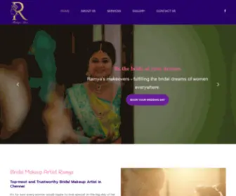 Bridalmakeupartistramya.com(BRIDAL MAKEUP ARTIST IN CHENNAI) Screenshot